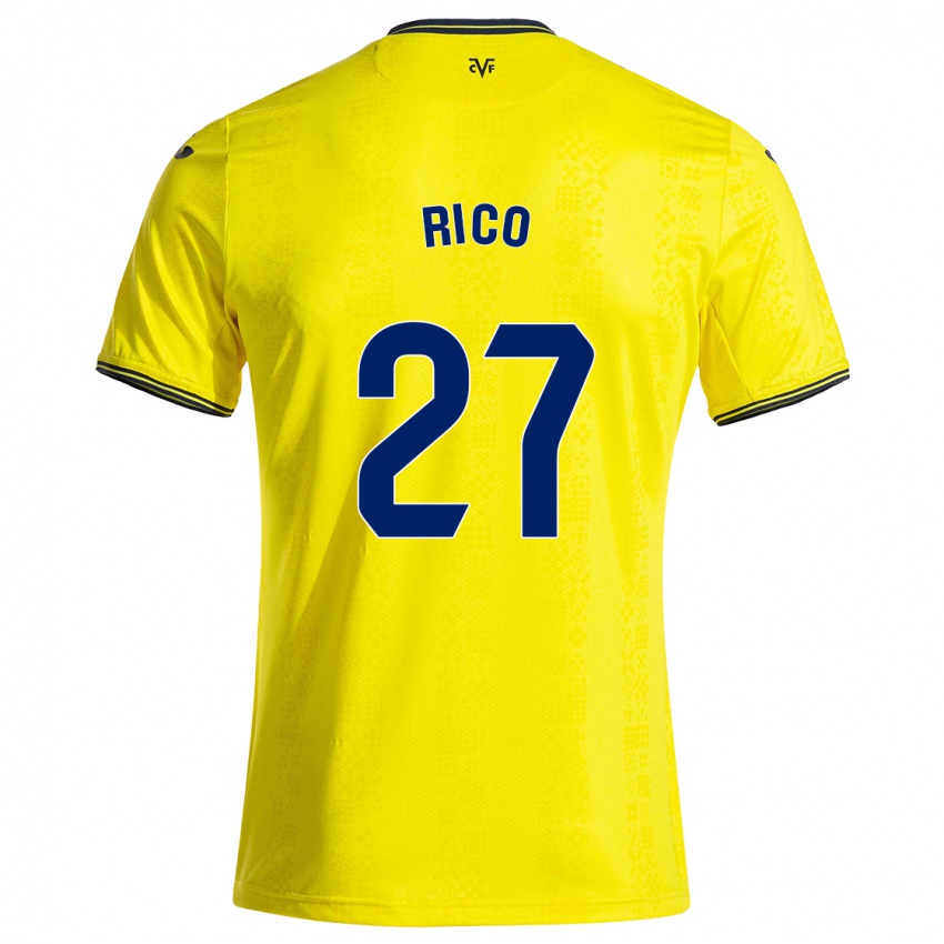 Bambino Maglia Vera Rico #27 Giallo Nero Kit Gara Home 2024/25 Maglietta