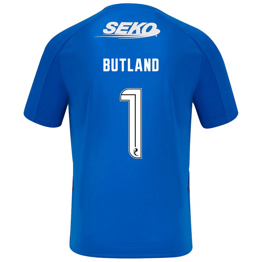 Bambino Maglia Jack Butland #1 Blu Scuro Kit Gara Home 2024/25 Maglietta