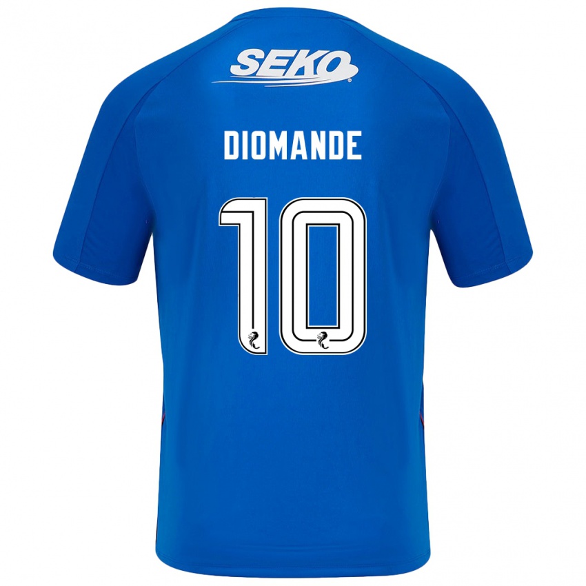 Bambino Maglia Mohamed Diomandé #10 Blu Scuro Kit Gara Home 2024/25 Maglietta