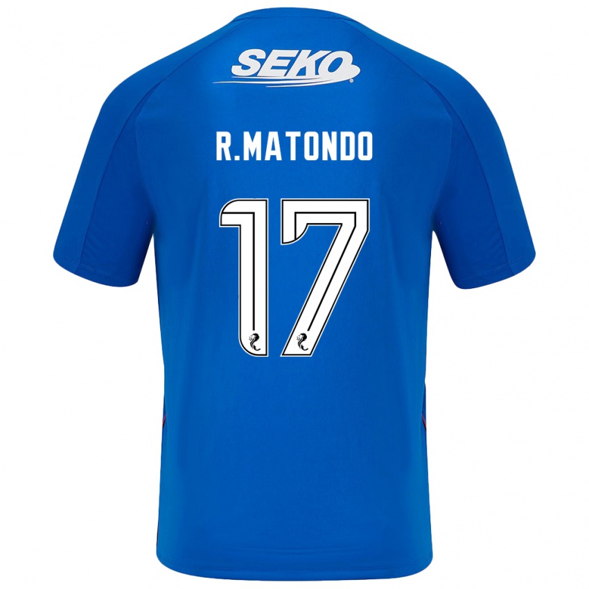 Bambino Maglia Rabbi Matondo #17 Blu Scuro Kit Gara Home 2024/25 Maglietta