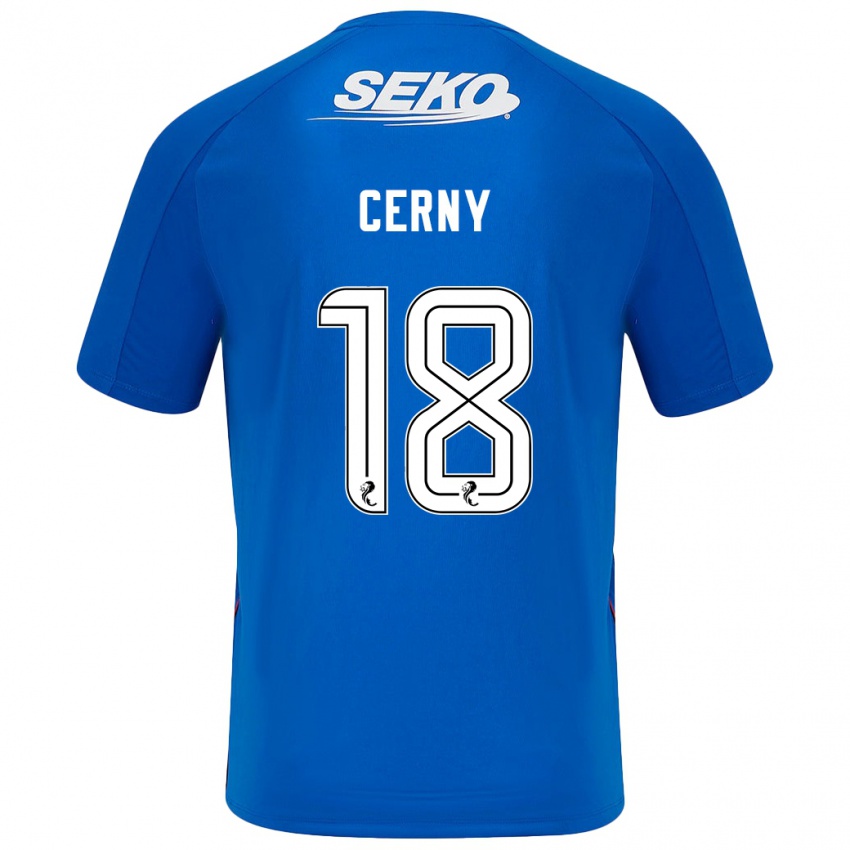 Bambino Maglia Vaclav Cerny #18 Blu Scuro Kit Gara Home 2024/25 Maglietta