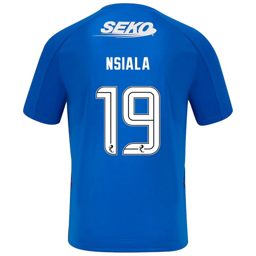 Bambino Maglia Clinton Nsiala #19 Blu Scuro Kit Gara Home 2024/25 Maglietta