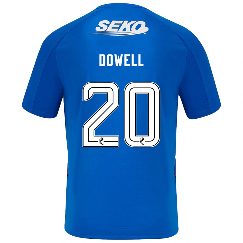 Bambino Maglia Kieran Dowell #20 Blu Scuro Kit Gara Home 2024/25 Maglietta