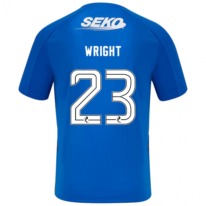 Bambino Maglia Scott Wright #23 Blu Scuro Kit Gara Home 2024/25 Maglietta