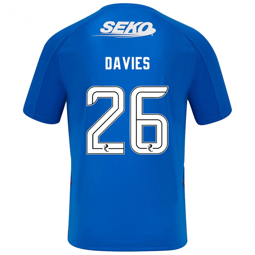 Bambino Maglia Ben Davies #26 Blu Scuro Kit Gara Home 2024/25 Maglietta