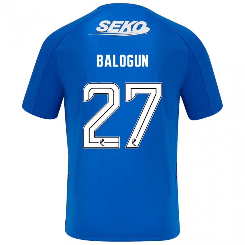 Bambino Maglia Leon Balogun #27 Blu Scuro Kit Gara Home 2024/25 Maglietta