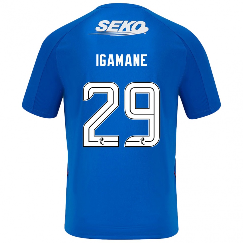 Bambino Maglia Hamza Igamane #29 Blu Scuro Kit Gara Home 2024/25 Maglietta