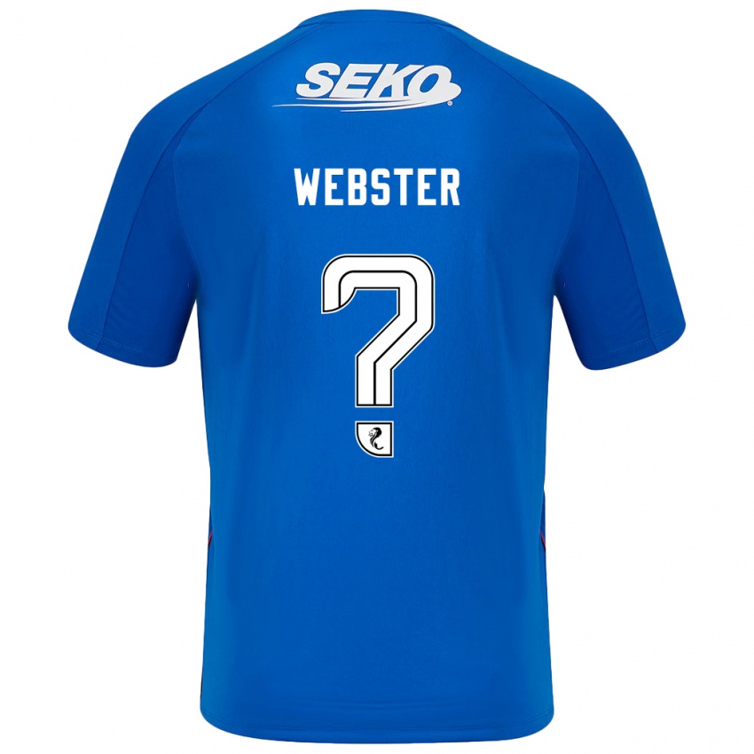 Bambino Maglia Kristian Webster #0 Blu Scuro Kit Gara Home 2024/25 Maglietta