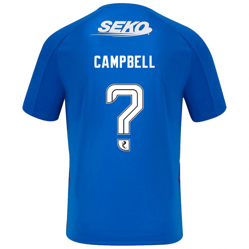 Bambino Maglia Connor Campbell #0 Blu Scuro Kit Gara Home 2024/25 Maglietta