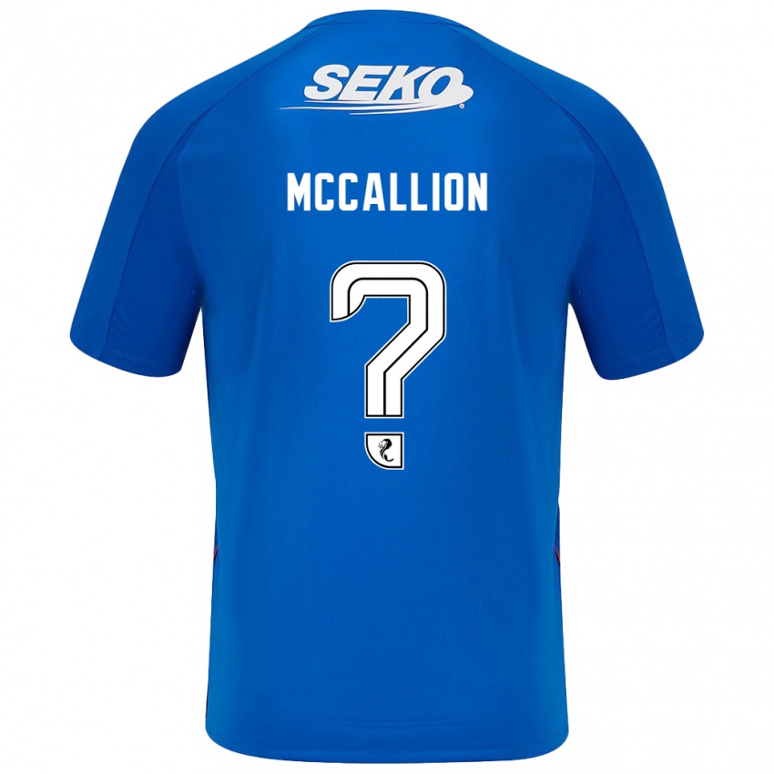 Bambino Maglia Aiden Mccallion #0 Blu Scuro Kit Gara Home 2024/25 Maglietta