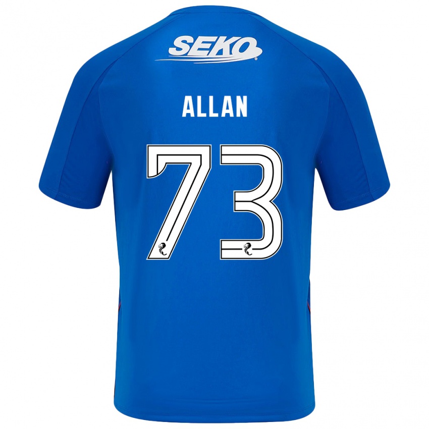 Bambino Maglia Connor Allan #73 Blu Scuro Kit Gara Home 2024/25 Maglietta