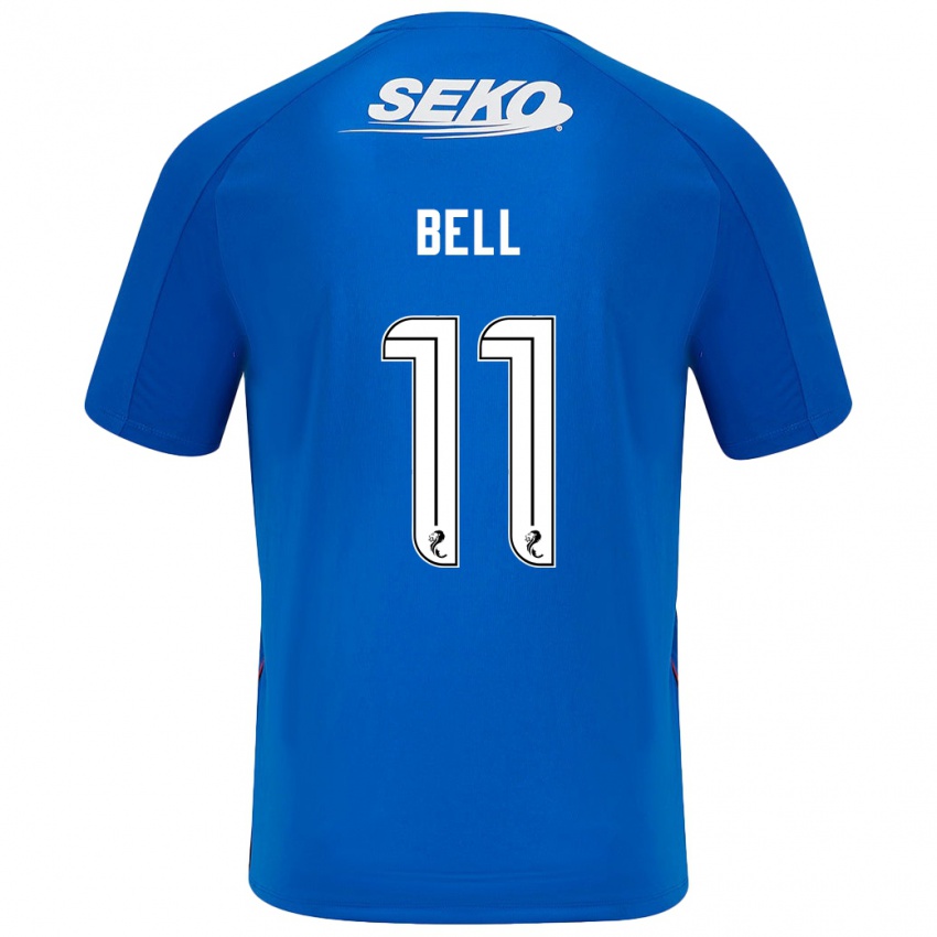 Bambino Maglia Megan Bell #11 Blu Scuro Kit Gara Home 2024/25 Maglietta