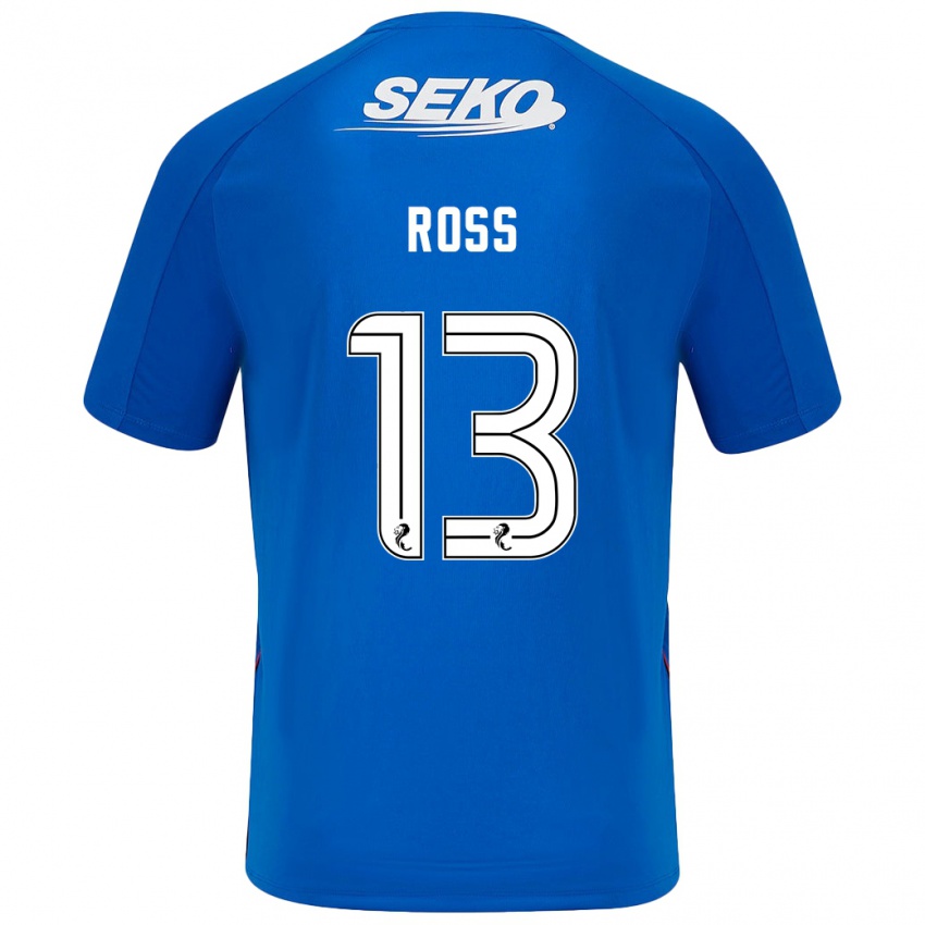 Bambino Maglia Jane Ross #13 Blu Scuro Kit Gara Home 2024/25 Maglietta