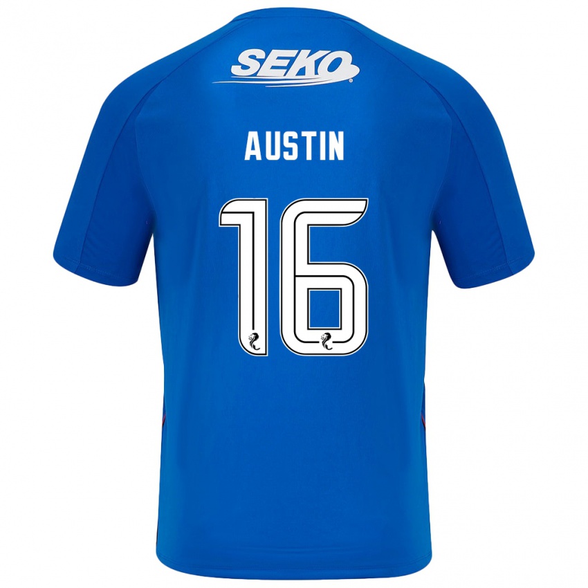 Bambino Maglia Eilidh Austin #16 Blu Scuro Kit Gara Home 2024/25 Maglietta