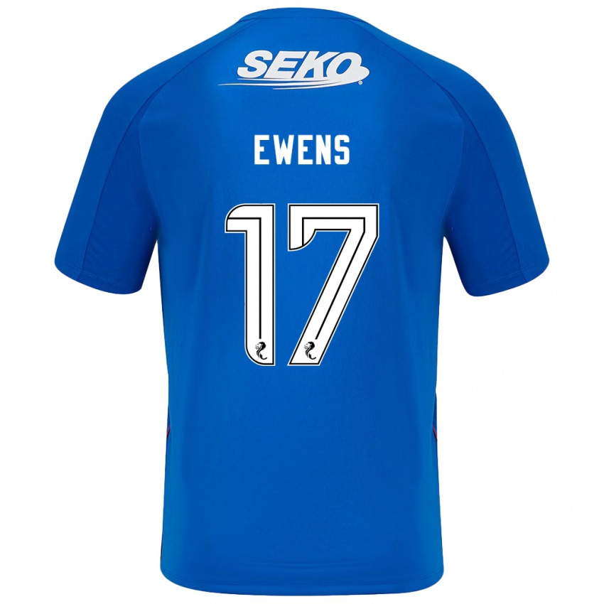 Bambino Maglia Sarah Ewens #17 Blu Scuro Kit Gara Home 2024/25 Maglietta