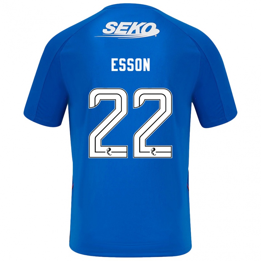 Bambino Maglia Victoria Esson #22 Blu Scuro Kit Gara Home 2024/25 Maglietta