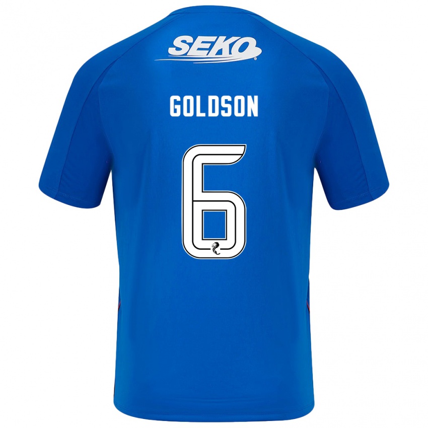 Bambino Maglia Connor Goldson #6 Blu Scuro Kit Gara Home 2024/25 Maglietta