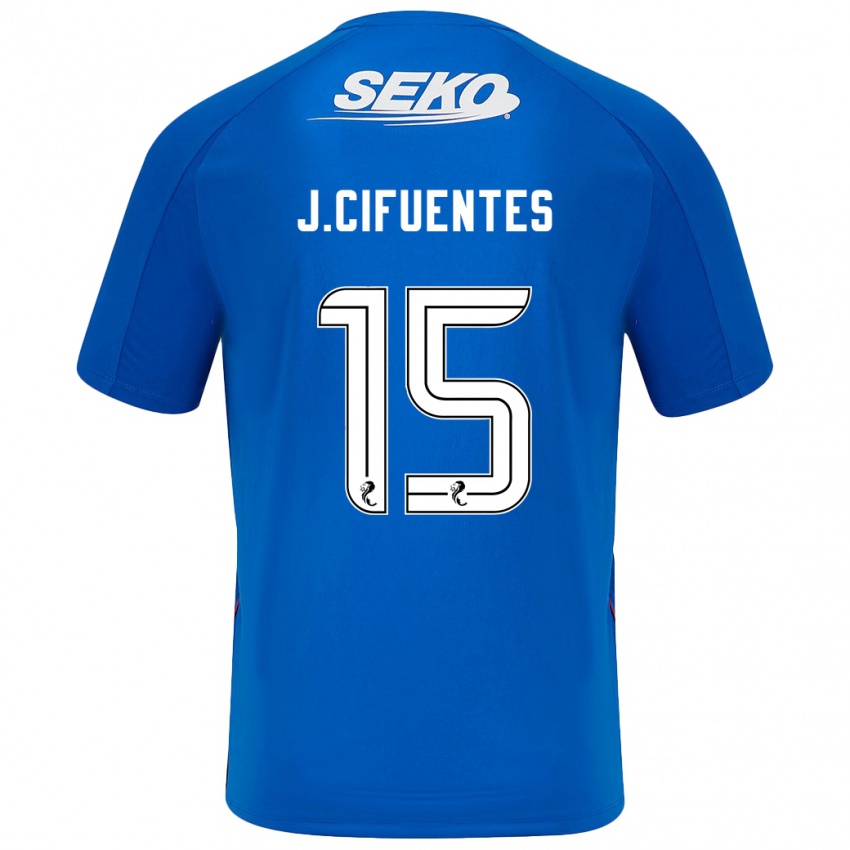 Bambino Maglia José Cifuentes #15 Blu Scuro Kit Gara Home 2024/25 Maglietta