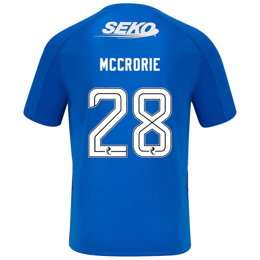 Bambino Maglia Robby Mccrorie #28 Blu Scuro Kit Gara Home 2024/25 Maglietta