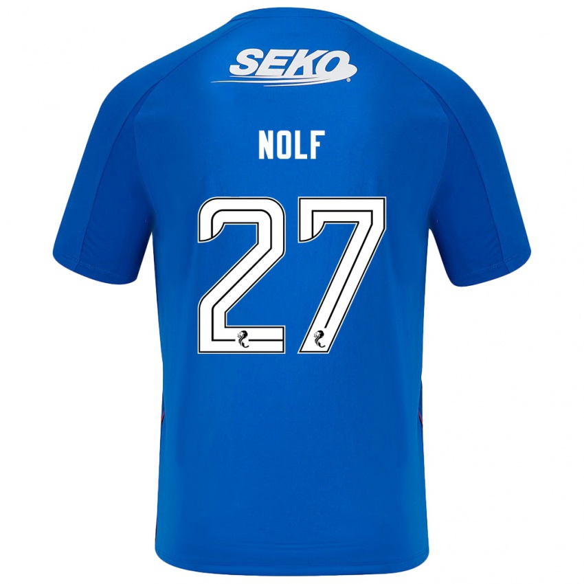 Bambino Maglia Madeline Nolf #27 Blu Scuro Kit Gara Home 2024/25 Maglietta