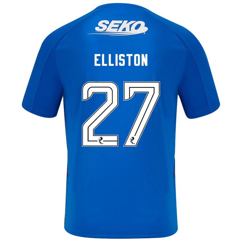 Bambino Maglia Maddie Elliston #27 Blu Scuro Kit Gara Home 2024/25 Maglietta