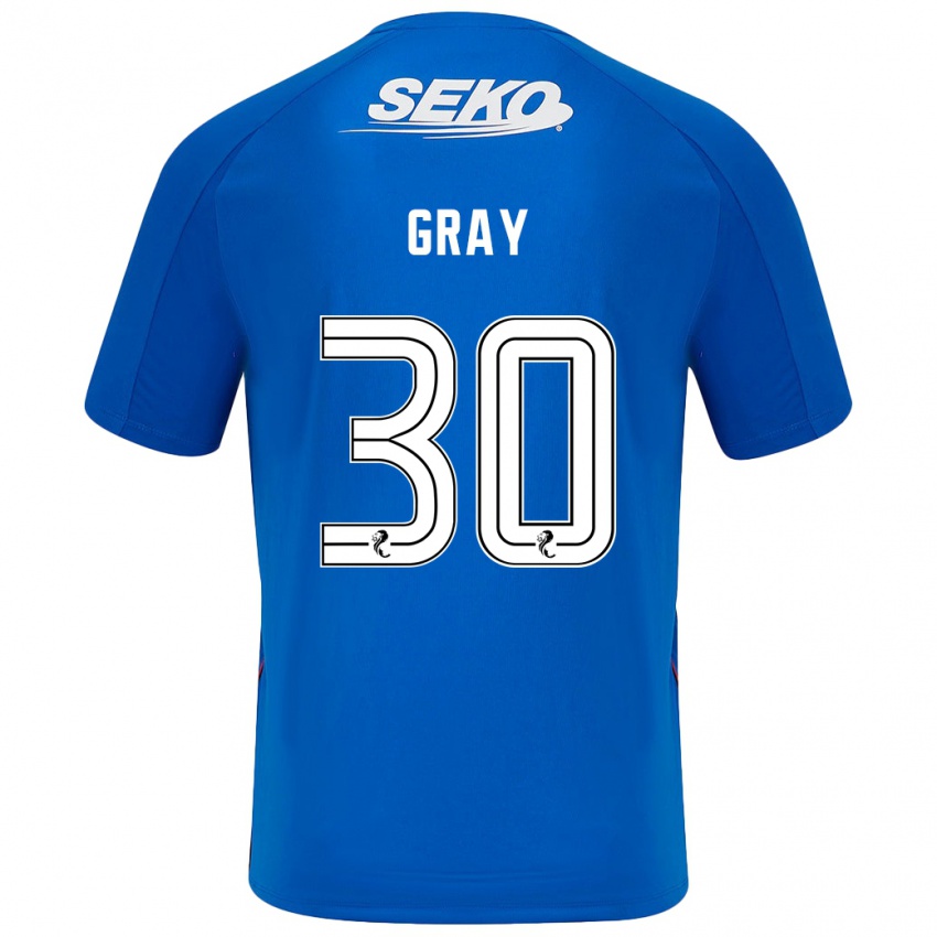 Bambino Maglia Georgia Gray #30 Blu Scuro Kit Gara Home 2024/25 Maglietta