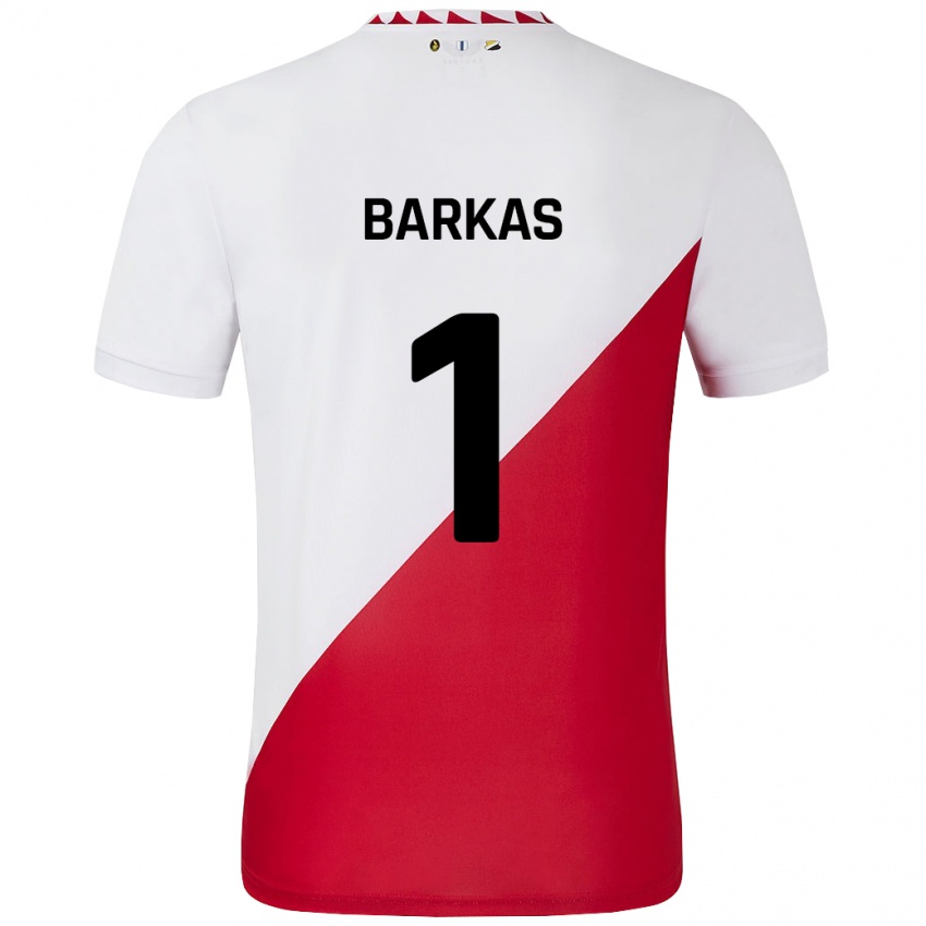 Bambino Maglia Vasilios Barkas #1 Bianco Rosso Kit Gara Home 2024/25 Maglietta