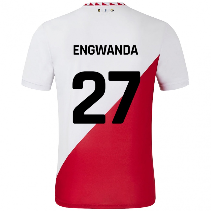 Bambino Maglia Alonzo Engwanda #27 Bianco Rosso Kit Gara Home 2024/25 Maglietta