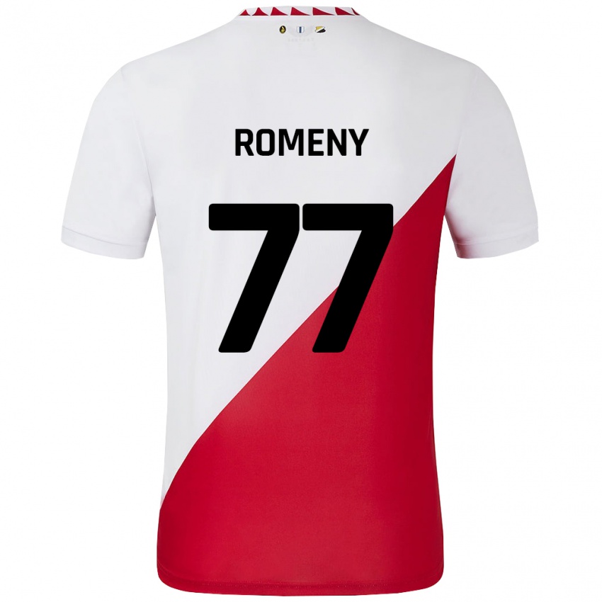 Bambino Maglia Ole Romeny #77 Bianco Rosso Kit Gara Home 2024/25 Maglietta