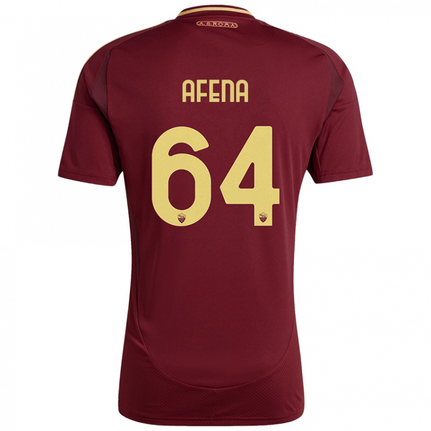 Bambino Maglia Felix Afena-Gyan #64 Rosso Marrone Oro Kit Gara Home 2024/25 Maglietta