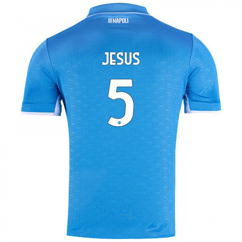 Bambino Maglia Juan Jesus #5 Azzurro Cielo Kit Gara Home 2024/25 Maglietta