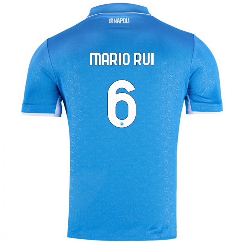 Bambino Maglia Mario Rui #6 Azzurro Cielo Kit Gara Home 2024/25 Maglietta