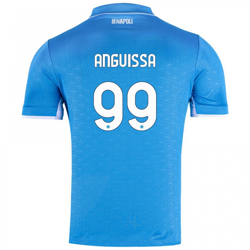 Bambino Maglia Andre Zambo Anguissa #99 Azzurro Cielo Kit Gara Home 2024/25 Maglietta