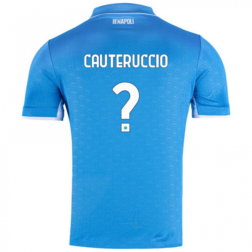 Bambino Maglia Walter Cauteruccio #0 Azzurro Cielo Kit Gara Home 2024/25 Maglietta