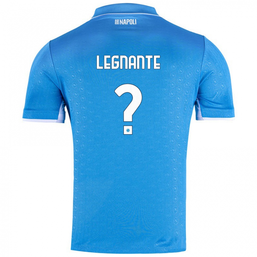 Bambino Maglia Manuel Legnante #0 Azzurro Cielo Kit Gara Home 2024/25 Maglietta