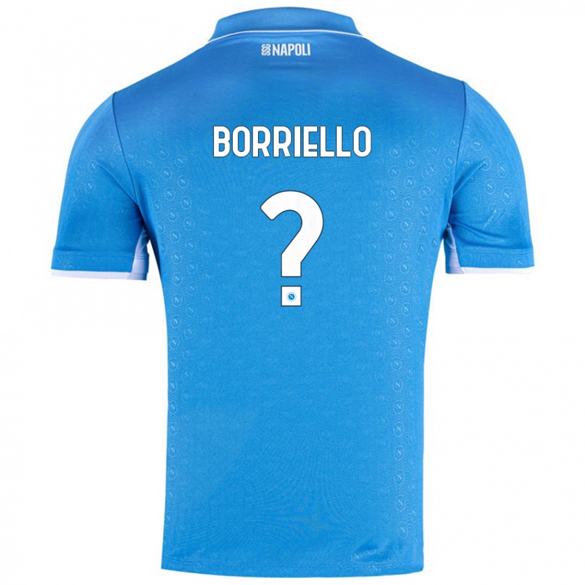 Bambino Maglia Salvatore Borriello #0 Azzurro Cielo Kit Gara Home 2024/25 Maglietta