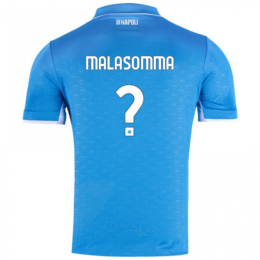 Bambino Maglia Matteo Malasomma #0 Azzurro Cielo Kit Gara Home 2024/25 Maglietta