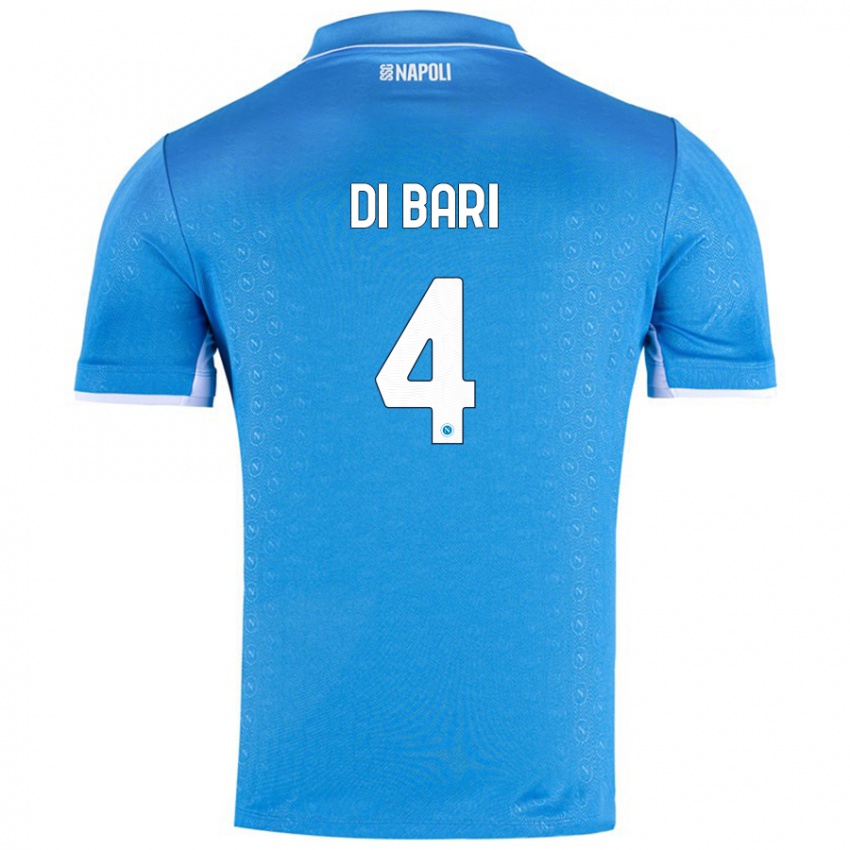 Bambino Maglia Martina Di Bari #4 Azzurro Cielo Kit Gara Home 2024/25 Maglietta