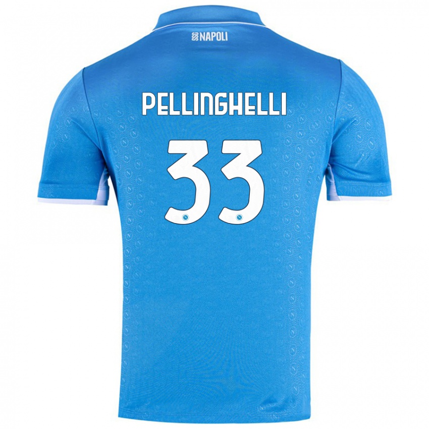 Bambino Maglia Alice Pellinghelli #33 Azzurro Cielo Kit Gara Home 2024/25 Maglietta