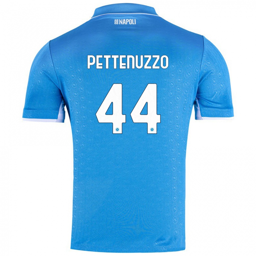 Bambino Maglia Tecla Pettenuzzo #44 Azzurro Cielo Kit Gara Home 2024/25 Maglietta