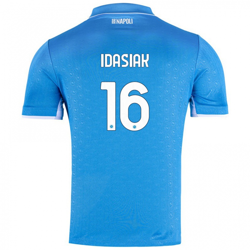 Bambino Maglia Hubert Idasiak #16 Azzurro Cielo Kit Gara Home 2024/25 Maglietta