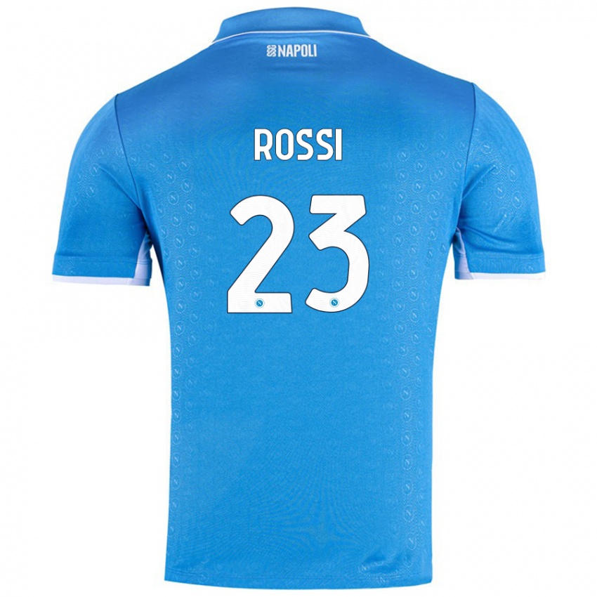 Bambino Maglia Leonardo Rossi #23 Azzurro Cielo Kit Gara Home 2024/25 Maglietta