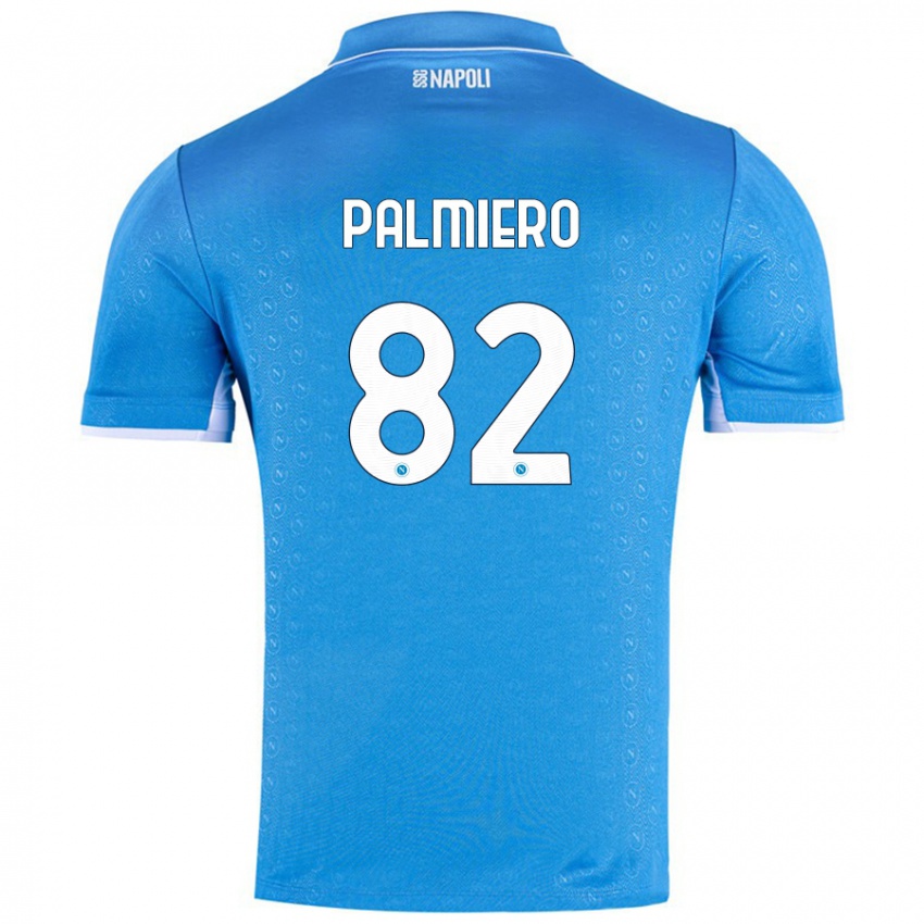 Bambino Maglia Luca Palmiero #82 Azzurro Cielo Kit Gara Home 2024/25 Maglietta