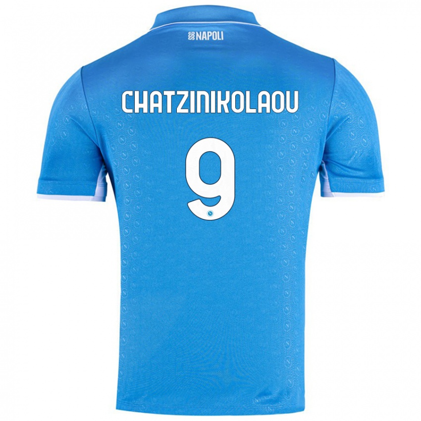 Bambino Maglia Despoina Chatzinikolaou #9 Azzurro Cielo Kit Gara Home 2024/25 Maglietta