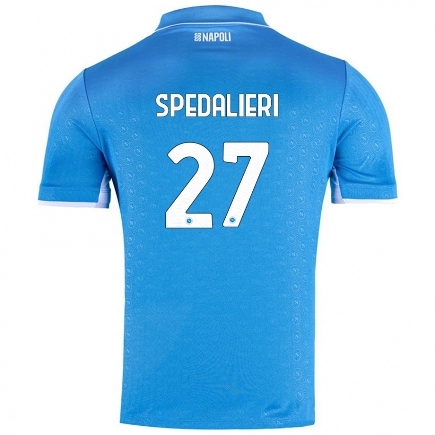 Bambino Maglia Johnatan Andrea Spedalieri #27 Azzurro Cielo Kit Gara Home 2024/25 Maglietta