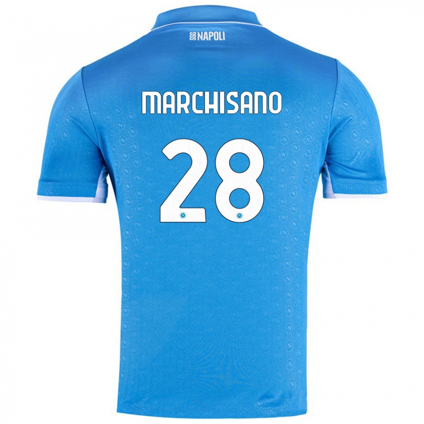 Bambino Maglia Matteo Marchisano #28 Azzurro Cielo Kit Gara Home 2024/25 Maglietta