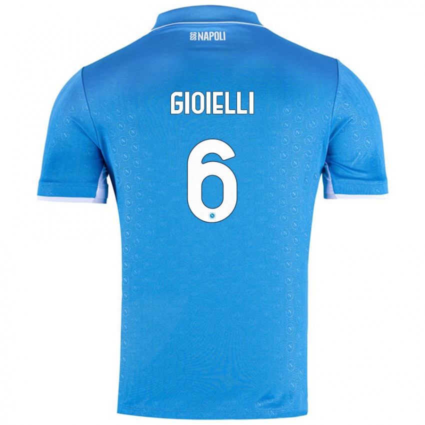 Bambino Maglia Francesco Pio Gioielli #6 Azzurro Cielo Kit Gara Home 2024/25 Maglietta