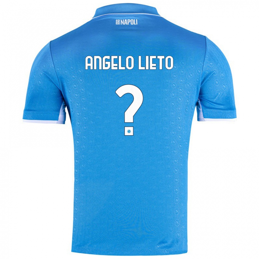 Bambino Maglia Angelo Lieto #0 Azzurro Cielo Kit Gara Home 2024/25 Maglietta