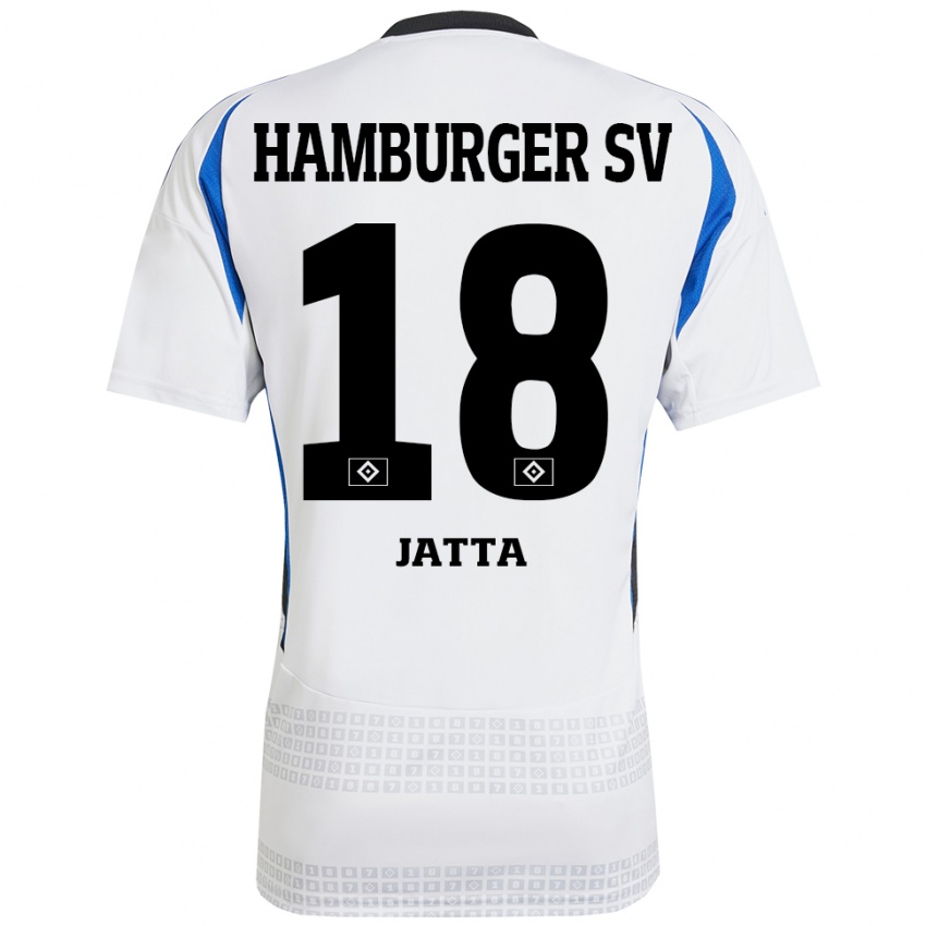 Bambino Maglia Bakery Jatta #18 Bianco Blu Kit Gara Home 2024/25 Maglietta