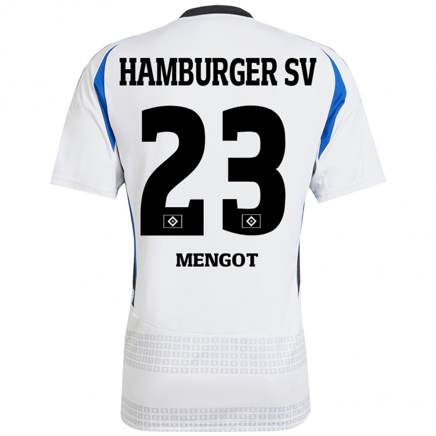 Bambino Maglia Ayukayoh Mengot #23 Bianco Blu Kit Gara Home 2024/25 Maglietta